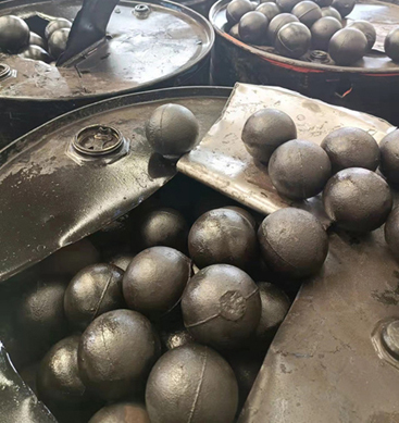 coulée de boules de broyage